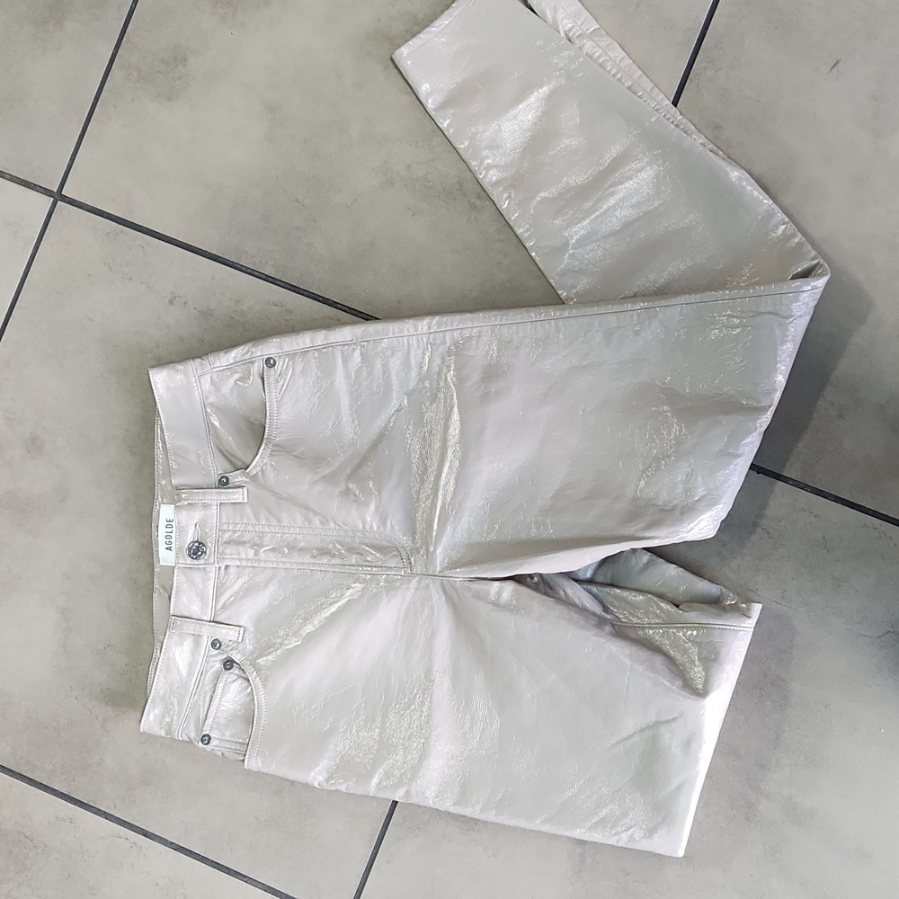 Agolde recycled 90's pinch waist quail patent